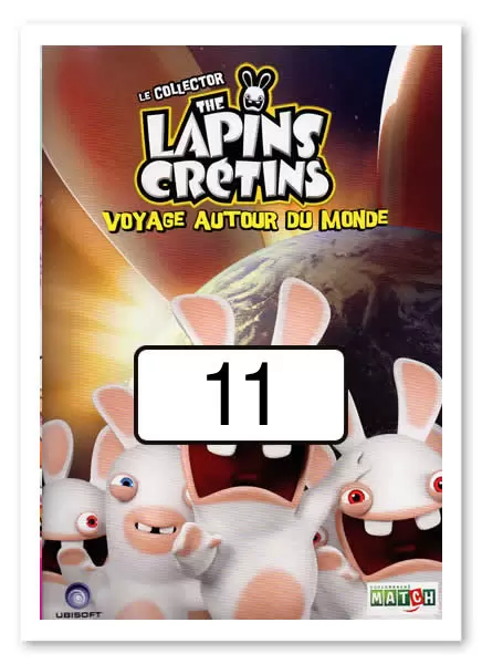The Lapins crétins Voyage autour du monde - Sticker n°11