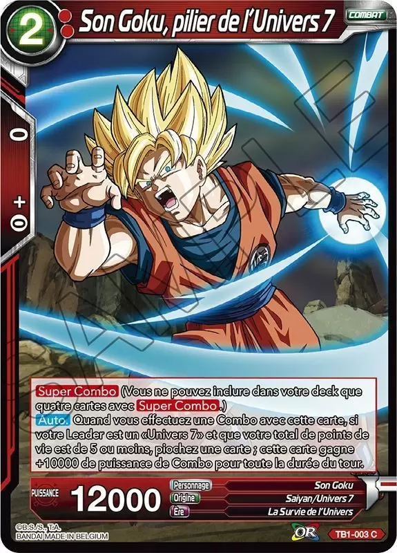 The Tournament of Power [TB1] - Son Goku, pilier de l\'Univers 7 (Foil)