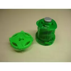 Green Spinning Top