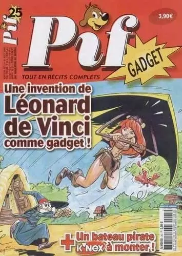 Pif Gadget - 2ème série - Une invention de Léonard de Vinci comme gadget !