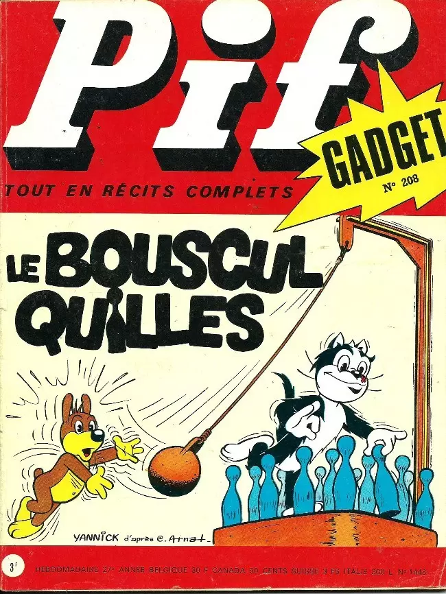 Pif Gadget (Première série) - Pif Gadget N°208