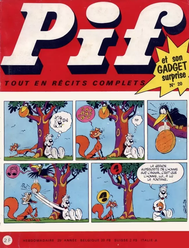 Pif Gadget (Première série) - Pif Gadget N°20