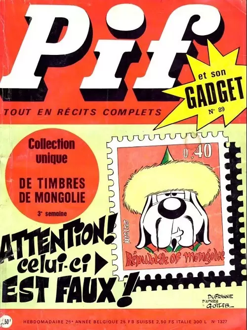 Pif Gadget (Première série) - Pif Gadget N°89