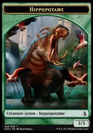 Amonkhet - Jeton Hippopotame