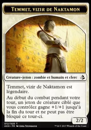 Amonkhet - Jeton Temmet, vizir de Naktamon