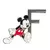 Disneyland Paris Pin's lettre F Mickey Mouse
