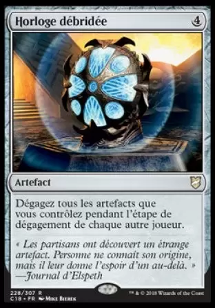 Commander 2018 - Horloge débridée