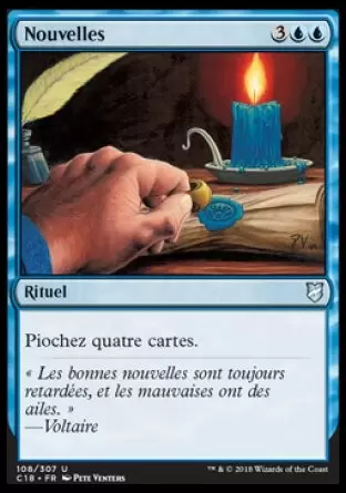 Commander 2018 - Nouvelles