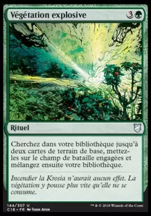 Commander 2018 - Végétation explosive
