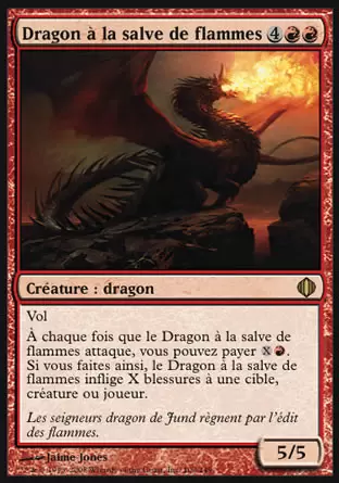 Eclats d\'Alara - Dragon à la salve de flammes
