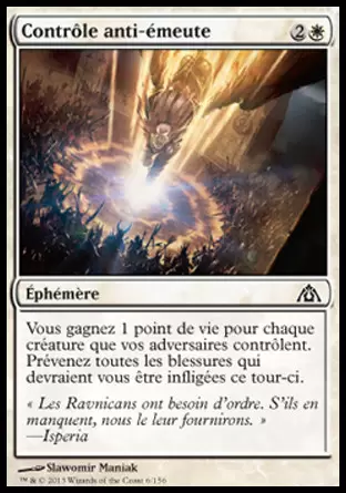 Le Labyrinthe du Dragon - Contrôle anti-émeute