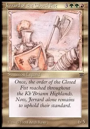 Legends - Jerrard of the Closed Fist