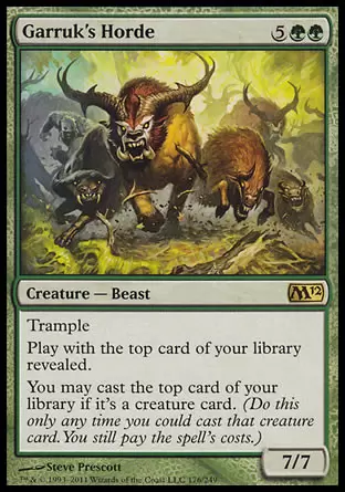 Core Set 2012 (M12) - Horde de Garruk