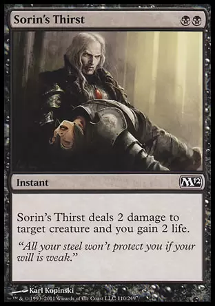 Core Set 2012 (M12) - Soif de Sorin