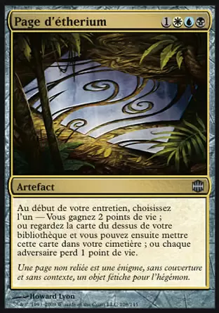 Renaissance d\'Alara - Page d\'étherium