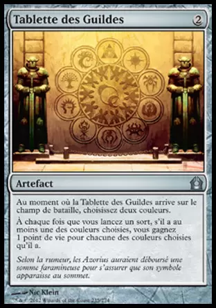 Retour sur Ravnica - Tablette des Guildes