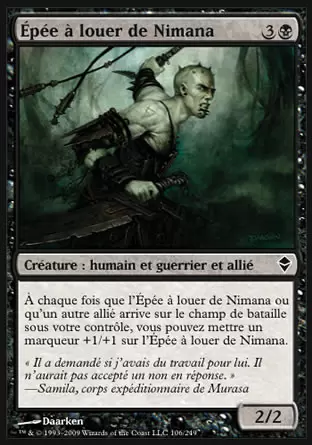Zendikar - Épée à louer de Nimana