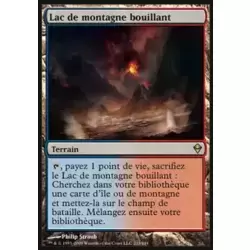 Lac de montagne bouillant