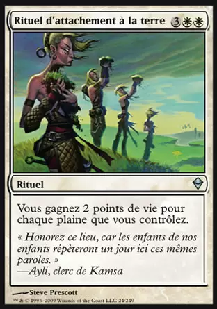 Zendikar - Rituel d\'attachement à la terre