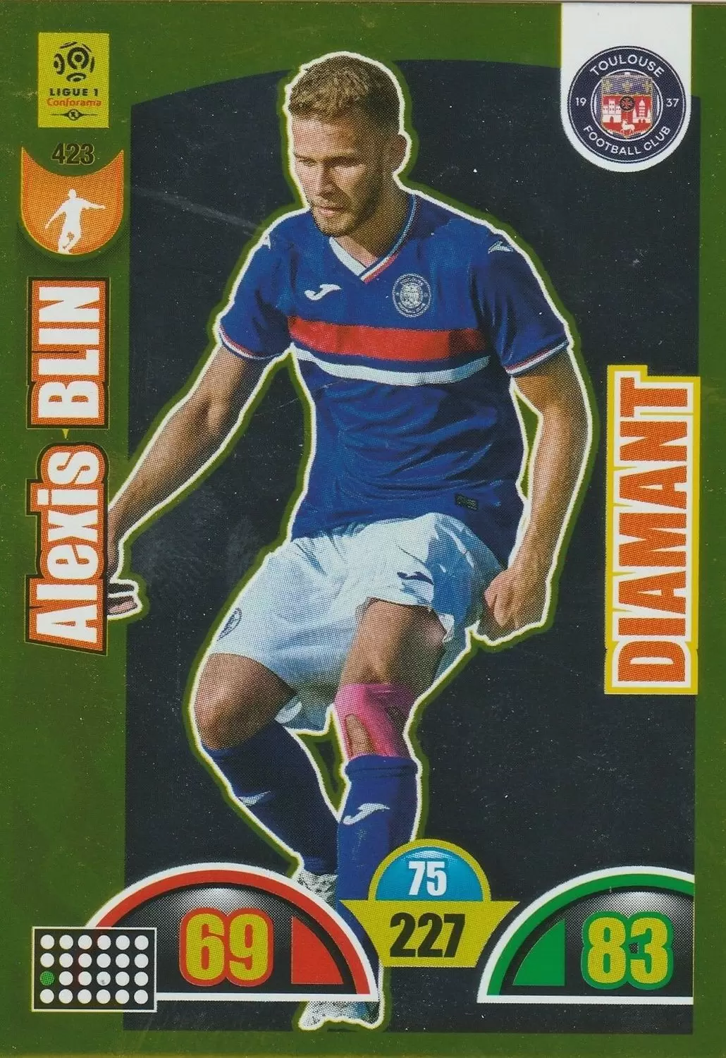 Adrenalyn XL : 2018-2019 (France) - Alexis Blin - Toulouse FC