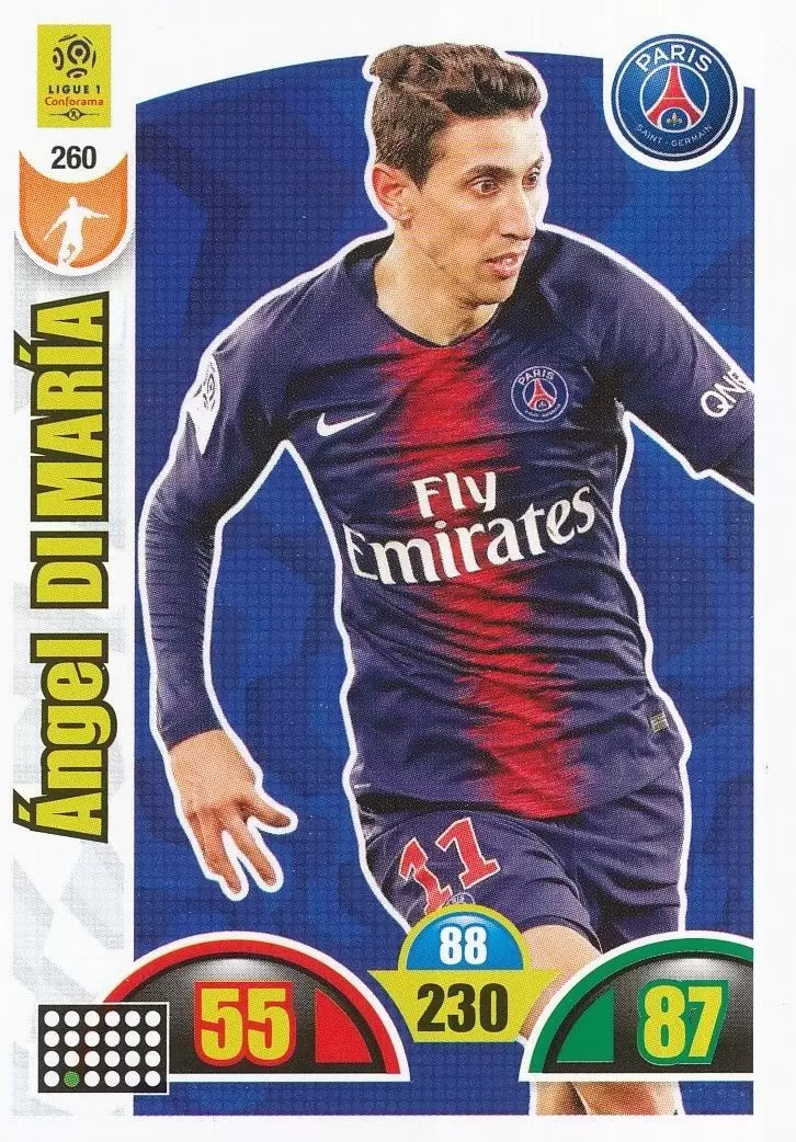 Adrenalyn XL : 2018-2019 (France) - Ángel Di María - Paris Saint-Germain