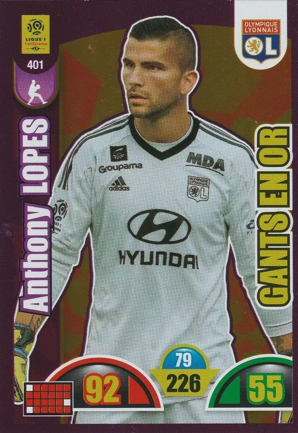 Adrenalyn XL : 2018-2019 (France) - Anthony Lopes - Olympique Lyonnais