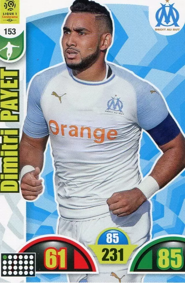 Adrenalyn XL : 2018-2019 (France) - Dimitri Payet - Olympique de Marseille