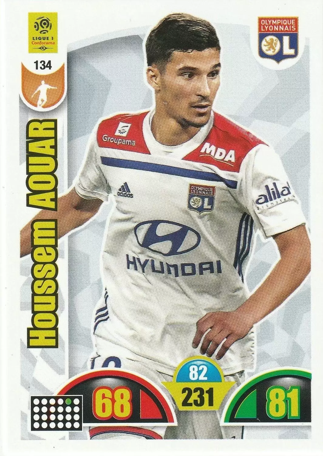 Adrenalyn XL : 2018-2019 (France) - Houssem Aouar - Olympique Lyonnais