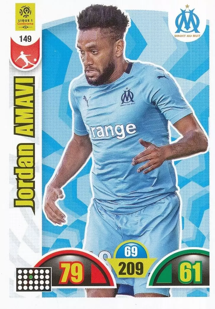 Adrenalyn XL : 2018-2019 (France) - Jordan Amavi - Olympique de Marseille