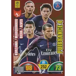 Layvin Kurzawa / Marquinhos / Thiago Silva / Dani Alves - Paris Saint-Germain