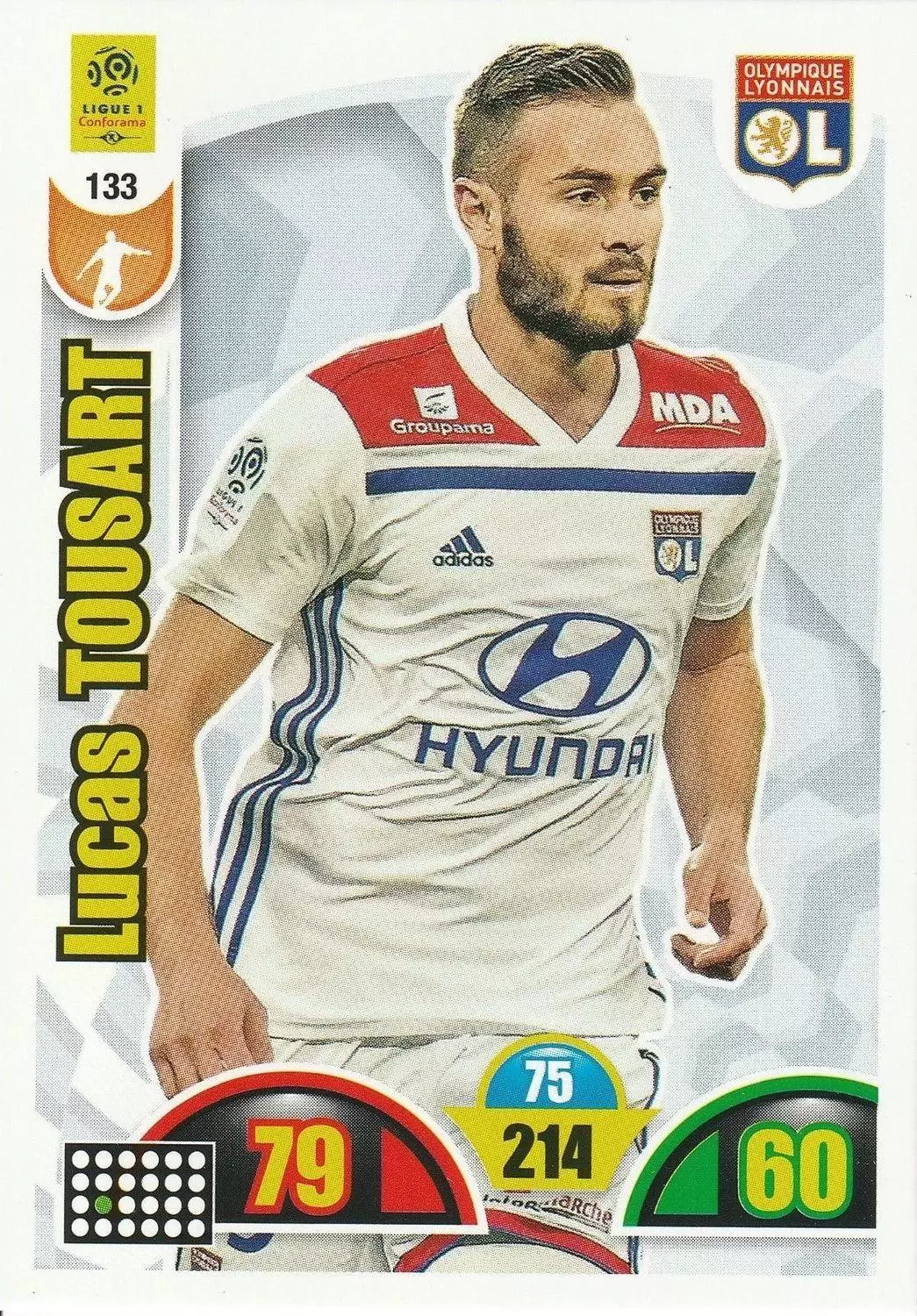 Adrenalyn XL : 2018-2019 (France) - Lucas Tousart - Olympique Lyonnais