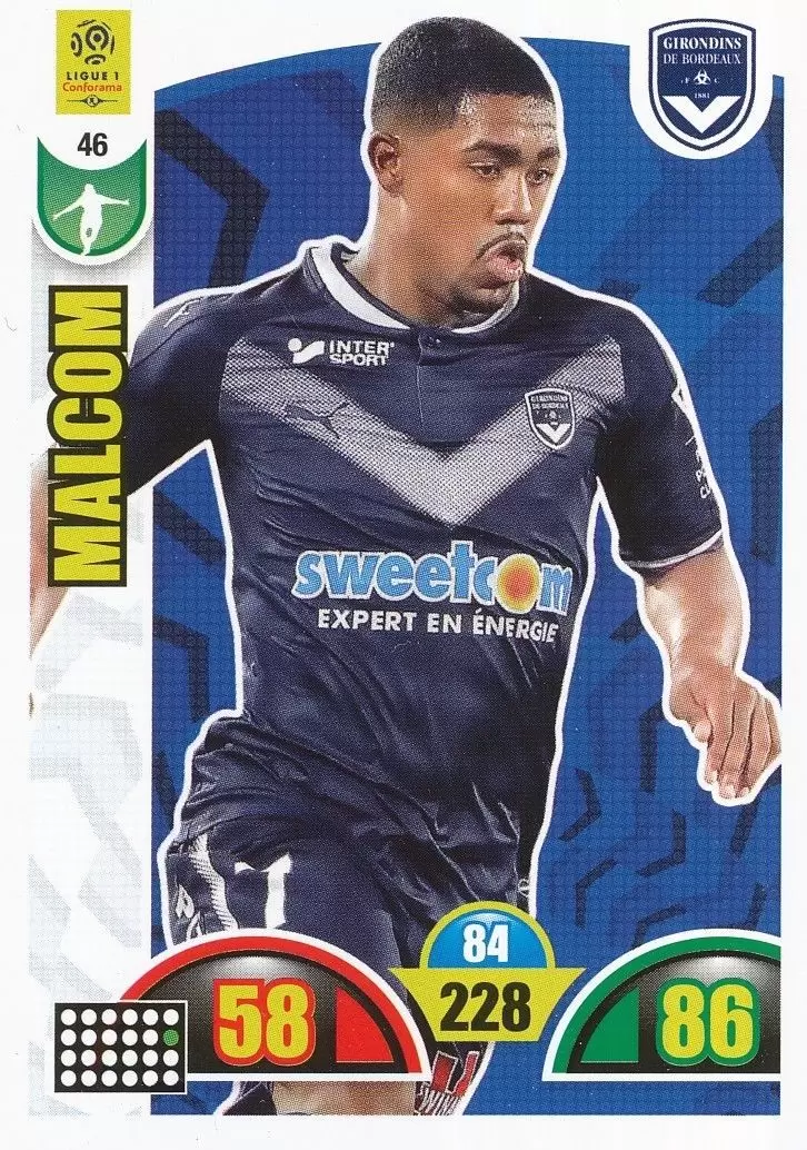 Adrenalyn XL : 2018-2019 (France) - Malcolm - FC Girondins de Bordeaux