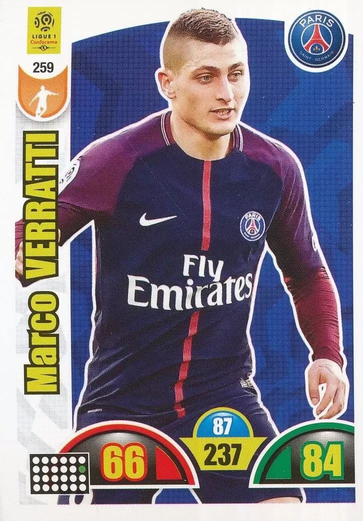 Adrenalyn XL : 2018-2019 (France) - Marco Verratti - Paris Saint-Germain