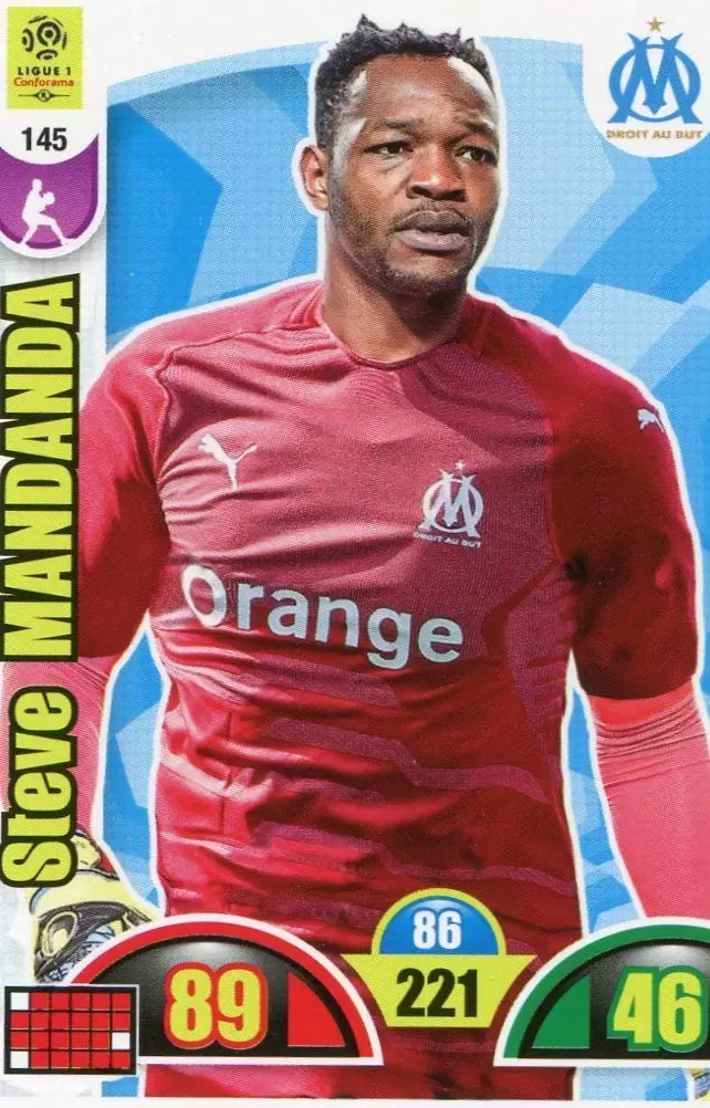 Adrenalyn XL : 2018-2019 (France) - Steve Mandanda - Olympique de Marseille