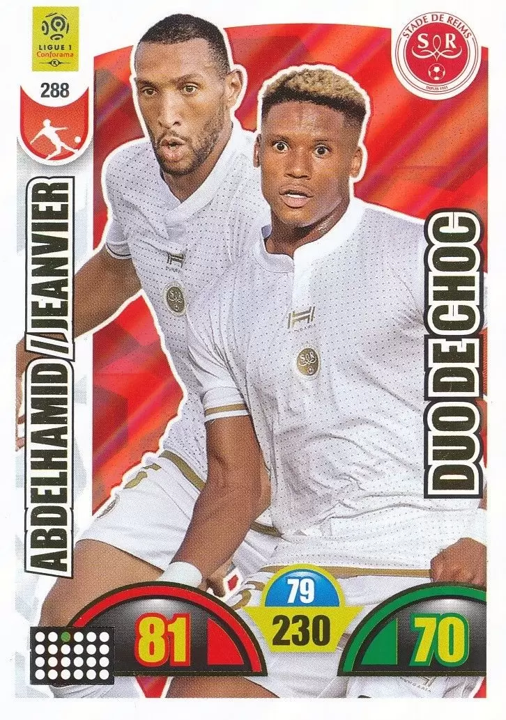 Adrenalyn XL : 2018-2019 (France) - Yunis Abdelhamid / Julian Jeanvier - Stade de Reims