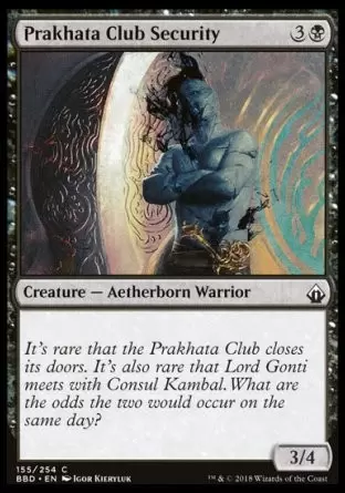 Battlebond - Sécurité du Club Prakhata