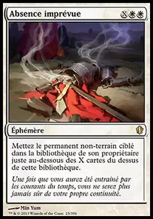 Commander 2013 - Absence imprévue