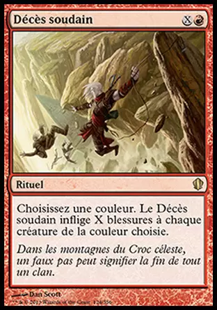 Commander 2013 - Décès soudain