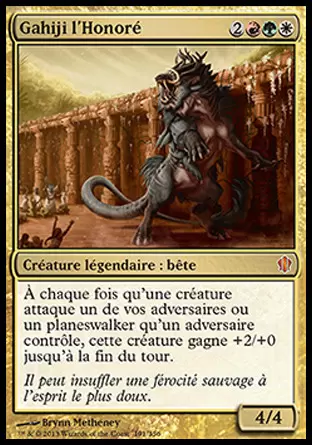 Commander 2013 - Gahiji, l\'Honoré