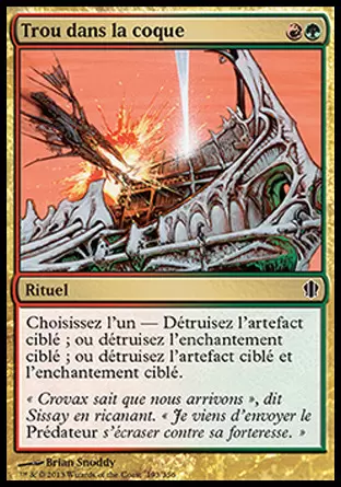 Commander 2013 - Trou dans la coque