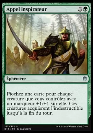 Commander 2016 - Appel inspirateur