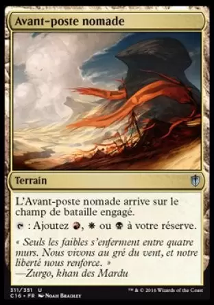 Commander 2016 - Avant-poste nomade