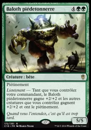 Commander 2016 - Baloth piedetonnerre