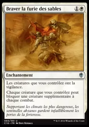 Commander 2016 - Braver la furie des sables