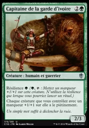 Commander 2016 - Capitaine de la garde d\'ivoire