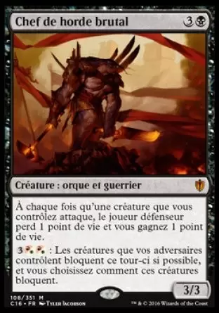 Commander 2016 - Chef de horde brutal