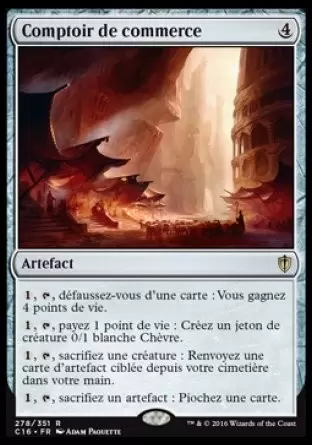 Commander 2016 - Comptoir de commerce