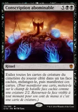 Commander 2016 - Conscription abominable
