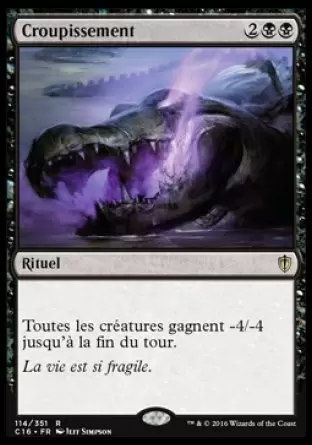 Commander 2016 - Croupissement