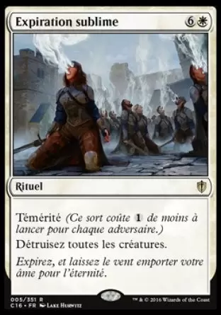 Commander 2016 - Expiration sublime